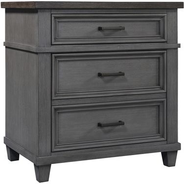 Caraway 2 Drawer Nightstand In Aged Slate