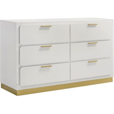 Caraway 6-drawer Bedroom Dresser White