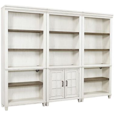 Caraway Bookcase Wall In White
