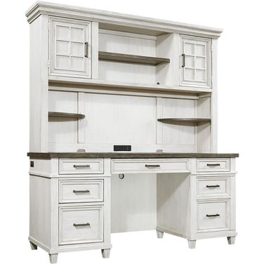 Caraway Credenza And Hutch In White