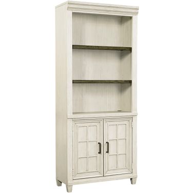 Caraway Door Bookcase In White