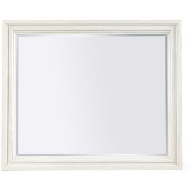 Caraway Landscape Mirror In White
