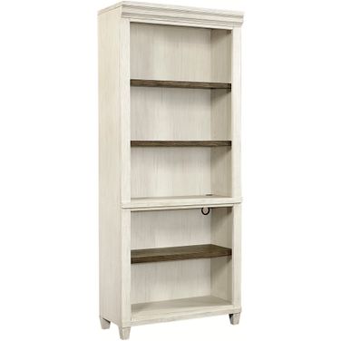 Caraway Open Bookcase In White