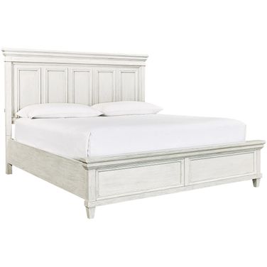 Caraway Queen Panel Bed In White