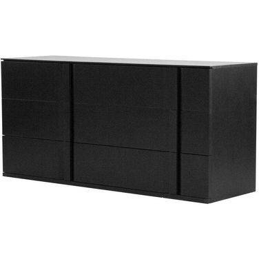 Carbon Matte Black Double Dresser by Mobital | 1StopBedrooms