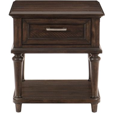 Cardano Driftwood Charcoal Brown End Table
