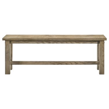 Cardova 51-Inch Solid Wood Dining Bench In Vineyard Oak