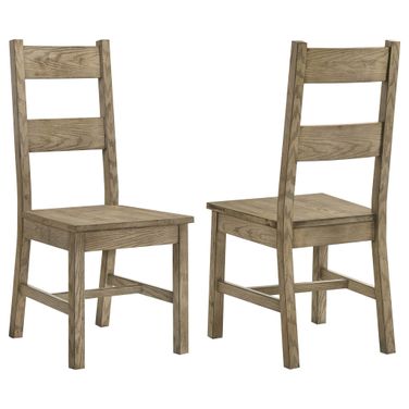 Cardova Solid Wood Dining Side Chair Set of 2 In Vineyard Oak
