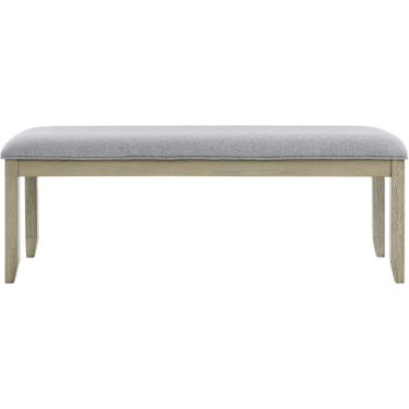 Carena Upholstered Top Bench In Brown