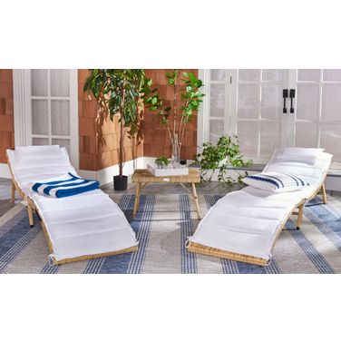 Carew 3Pc Sun Lounger Set in Natural
