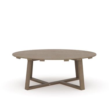 Carezza Patio Coffee Table In Natural Beige