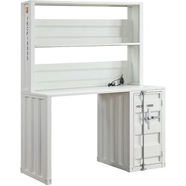Cargo Youth Desk w/ Hutch (White)