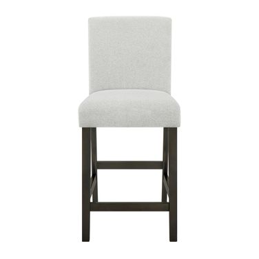 Carissa Counter Chair Set of 2 In Stone and Espresso