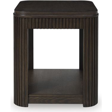 Carlibrie End Table In Warm Brown