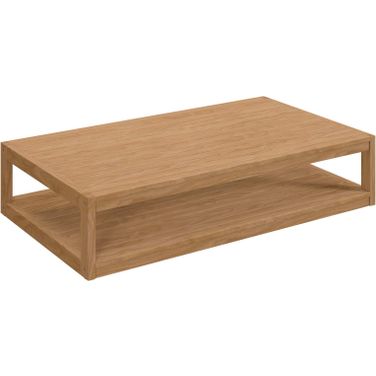 Carlsbad Teak Wood Outdoor Patio Coffee Table In Natural