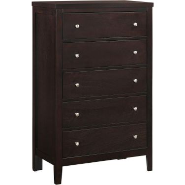 Carlton 5-drawer Rectangular Chest Cappuccino