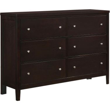 Carlton 6-drawer Rectangular Dresser Cappuccino