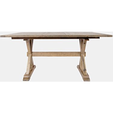 Carlyle Crossing 78 Inch Extension Counter Height Dining Table In Medium Brown