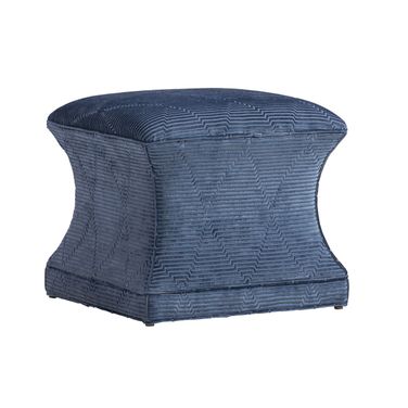 Carlyle Sutton Ottoman In Blue