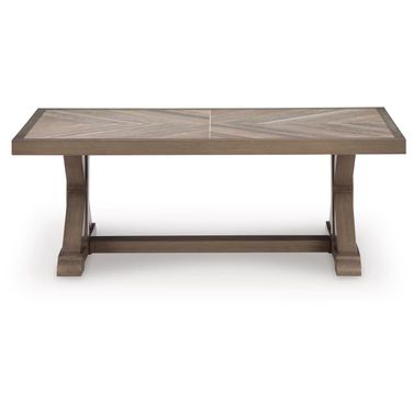 Carmel Bay Outdoor Coffee Table In Beige