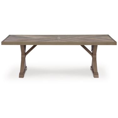 Carmel Bay Outdoor Dining Table In Beige