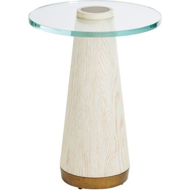Carmel Castlewood Glass Top Accent Table In Monterey