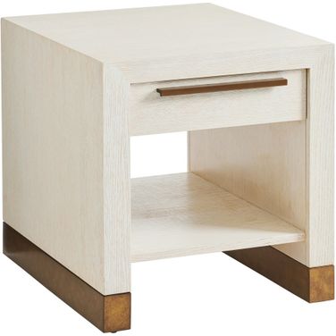 Carmel Huckleberry Drawer End Table In Monterey