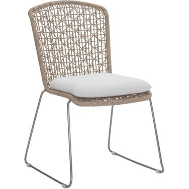 Carmel Outdoor Side Chair with Seat Pad
