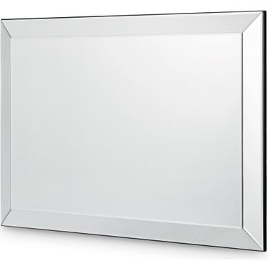 Carmela Wall Mirror In Glossy Charcoal Sand