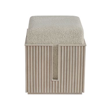 Carmen Bunching Stool In White Oak