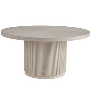 Carmen Round Dining Table In White Oak