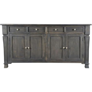 Carmenita 4 Door 4 Drawer Sideboard In Dark Gray