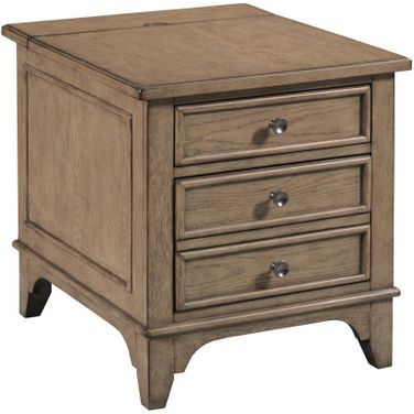 Carmine Beatrix Chairside Chest In Latte