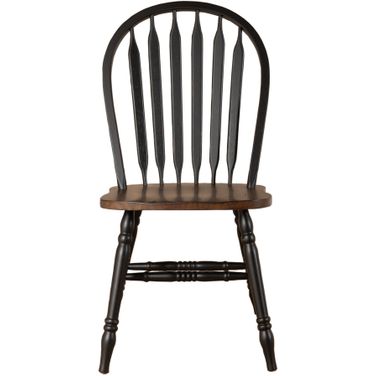 Carolina Crossing Windsor Side Chair Set Of 2 In Black