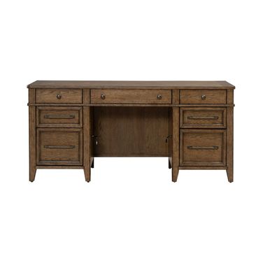 Carolina Park Jr Executive Credenza In Amber Brown