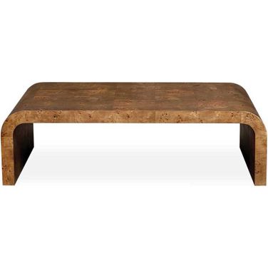 Carraway Burl Wood Coffee Table In Woodtone