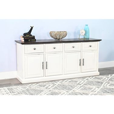Carriage House Credenza In White