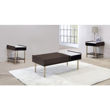 Carrie 3 Piece Occasional Set In Brown