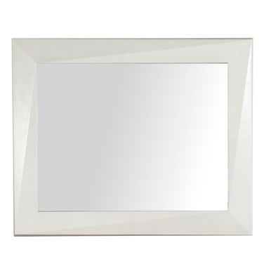 Carrier and Company Case Faceted Mirror In Light Parchment