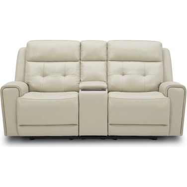 Carrington Loveseat With Console In Baja Stone