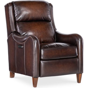 Carrington Power Recliner with Power Headrest In Brown