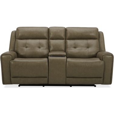 Carrington Zero Gravity Power Reclining Loveseat with Console In Sand