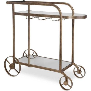 Carrinho Bar Cart In Brass