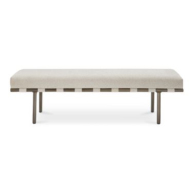 Carson Dining Bench In Beige