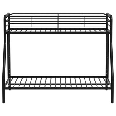 Carson Metal Twin Over Full Bunk Bed In Glossy Black