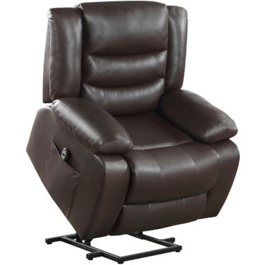 Carson Power Lift Chair In Brown