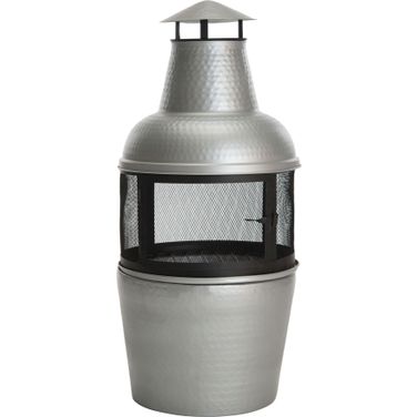 Cartagena Silver and Black Chiminea