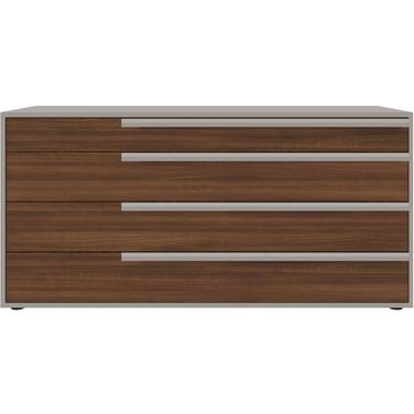 Carter Dresser In Walnut and Taupe