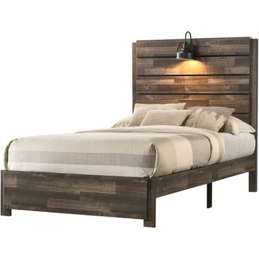 Carter Full Platform Bed In Brown