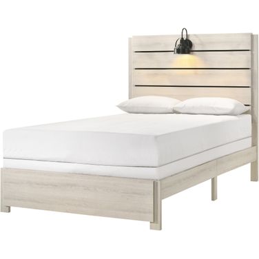 Carter Full Platform Bed In White